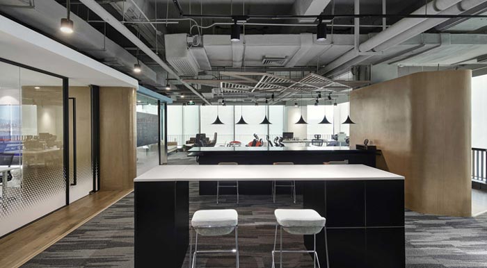 400平方辦公室開放區設計方案